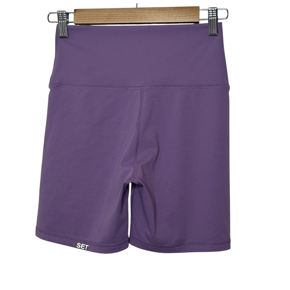 SET ACTIVE Biker Shorts Women's Medium Blue Activewear Athleisure Gym Workout